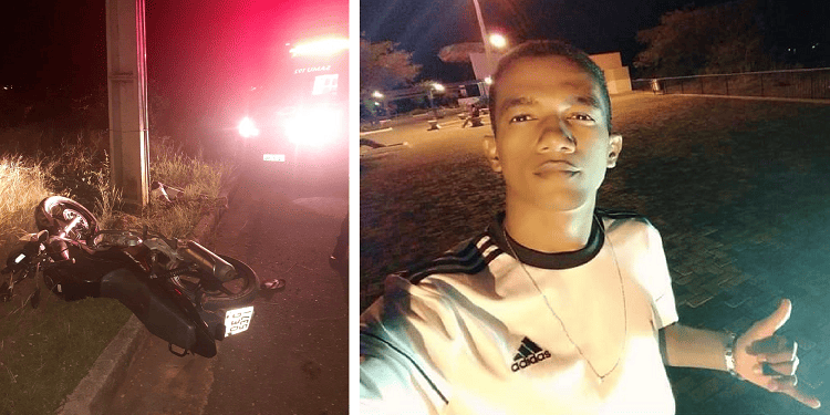 Jovem morre ao colidir moto contra poste