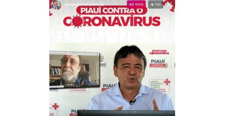 Governador Wellington Dias conversa com cientistas em live