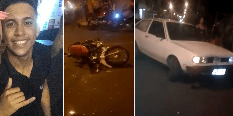 O adolescente Eduardo Felipe morreu no local do acidente