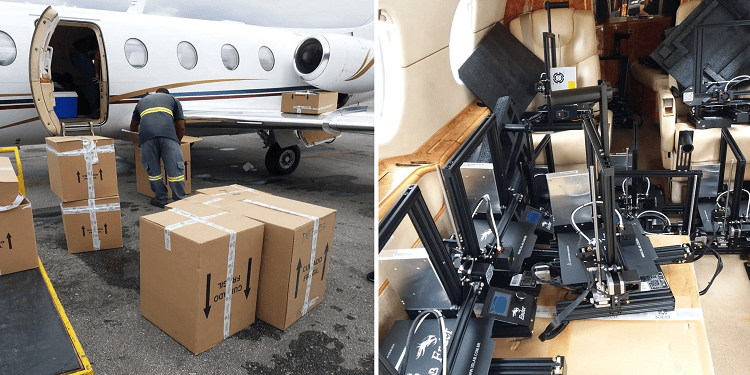 Equipamentos para fabricação dos respiradores Air-TRON