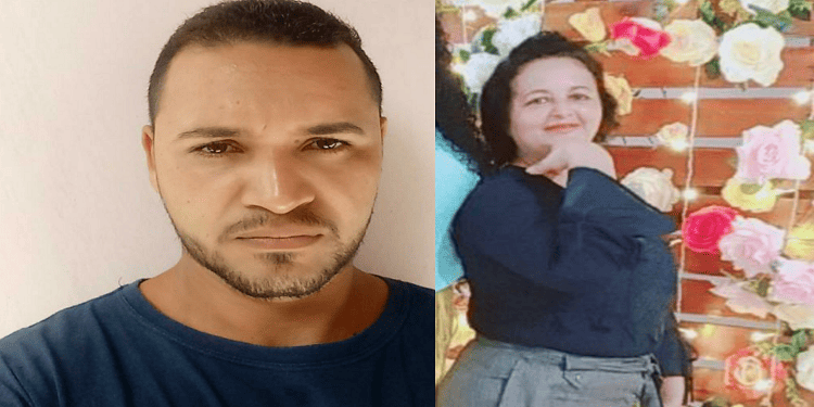 José Nildo Carvalho e a mãe Francisca Justina de Carvalho