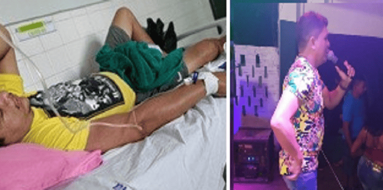 Cantor Léo Vocal pede ajuda após sofrer acidente de moto