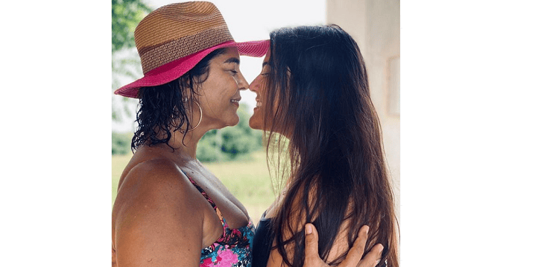 Janaínna Marques e a filha Mariana