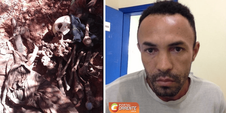 Ossada humana encontrada em Corrente