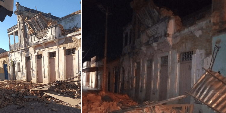 Casarão libanês histórico desaba em Floriano