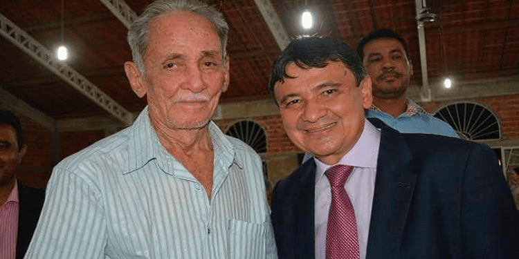 Wellington Dias com o pai Joaquim de Félix