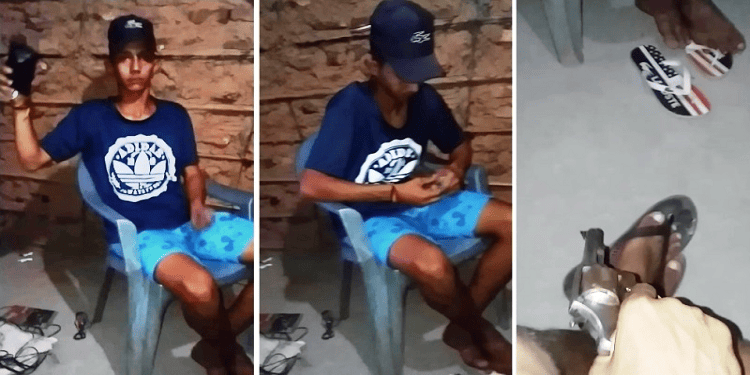 Jovem é filmado cercado por desafetos antes de desaparecer