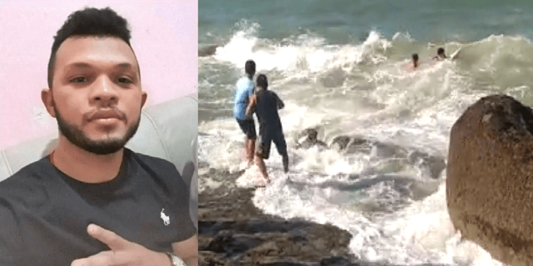 Jovem que se afogou na Praia da Pedra do Sal