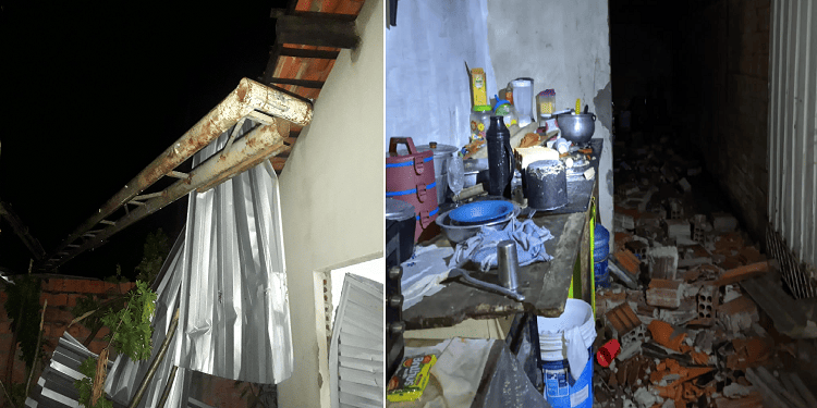 Chuva causa destruição em Barras