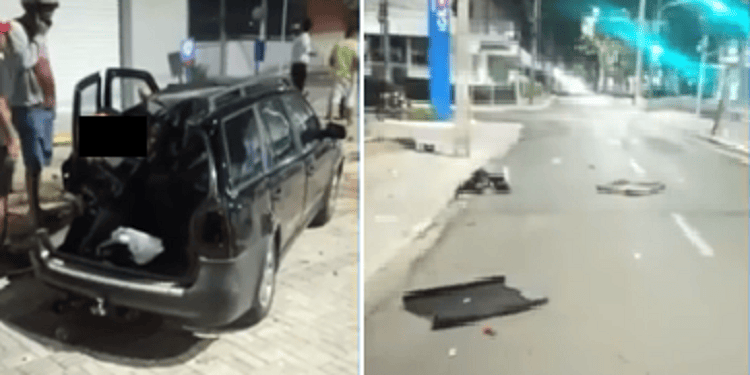 Grave acidente na avenida Nossa Senhora de Fátima