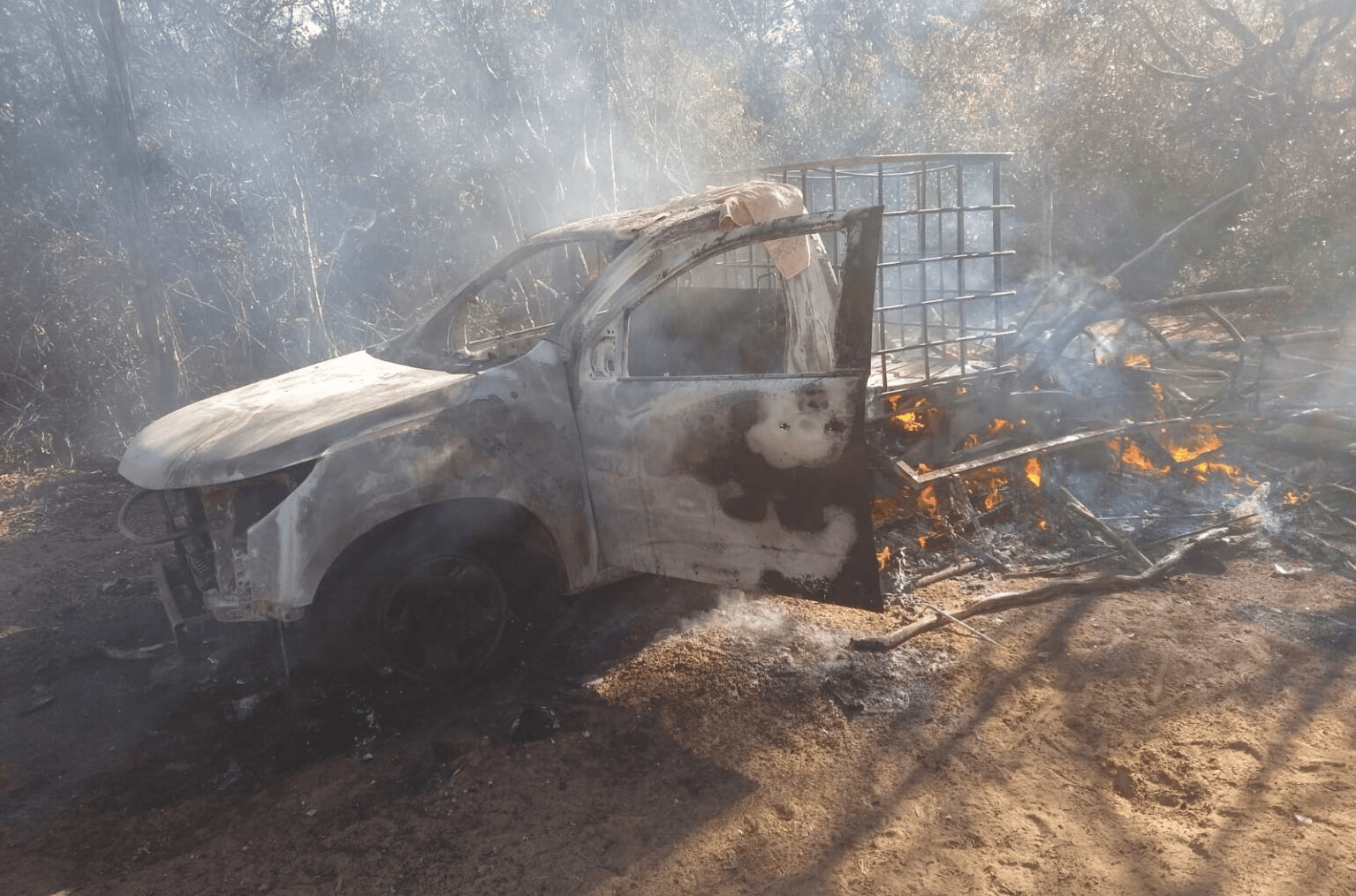 A S10 da vítima ficou bastante destruída