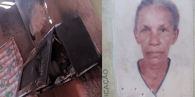 Idosa morre queimada em incêndio dentro de casa
