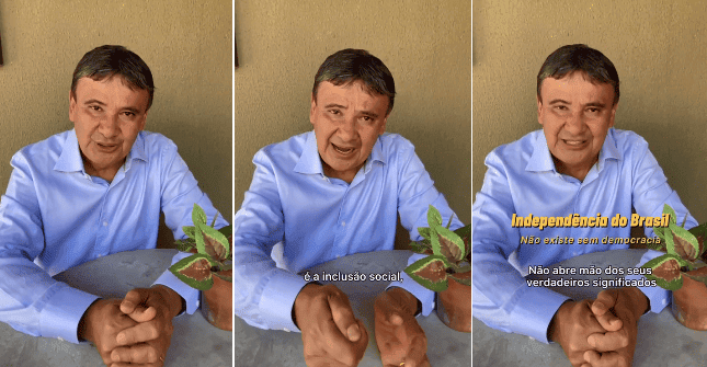 Governador grava tradicional mensagem da Independência