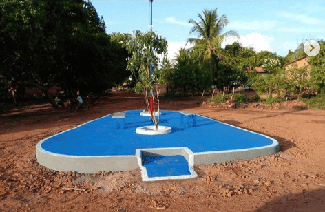 Obra de praça inaugurada em Tuntum
