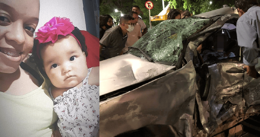 Bebê sobreviveu a grave acidente e recebeu alta do hospital após quase um mês internada
