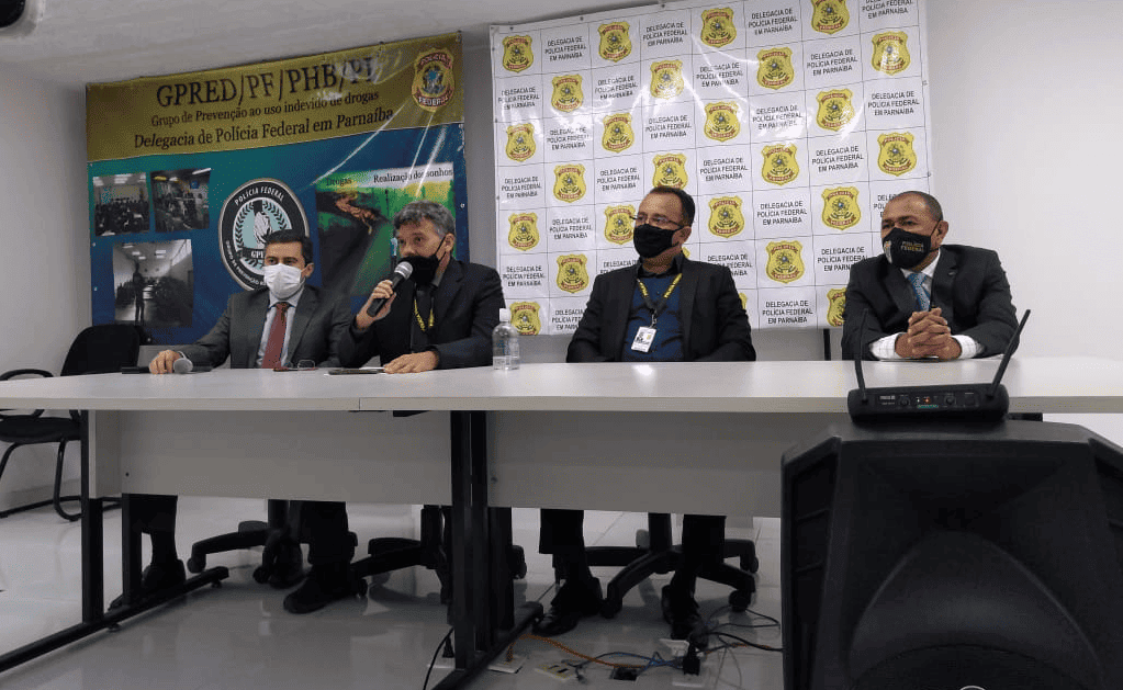 Coletiva de imprensa sobre a Operação Falsários