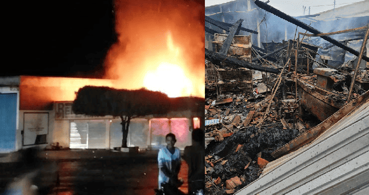 Incêndio destrói comércio em Cocal