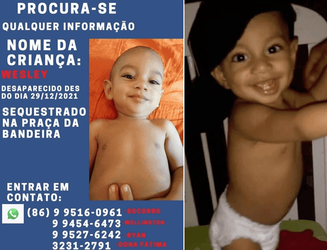 Polícia investiga desaparecimento de bebê em Teresina