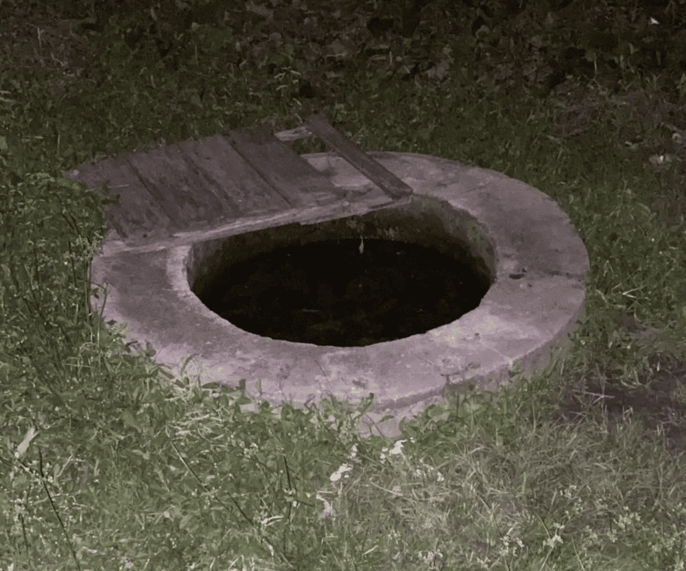 Poço onde a criança caiu