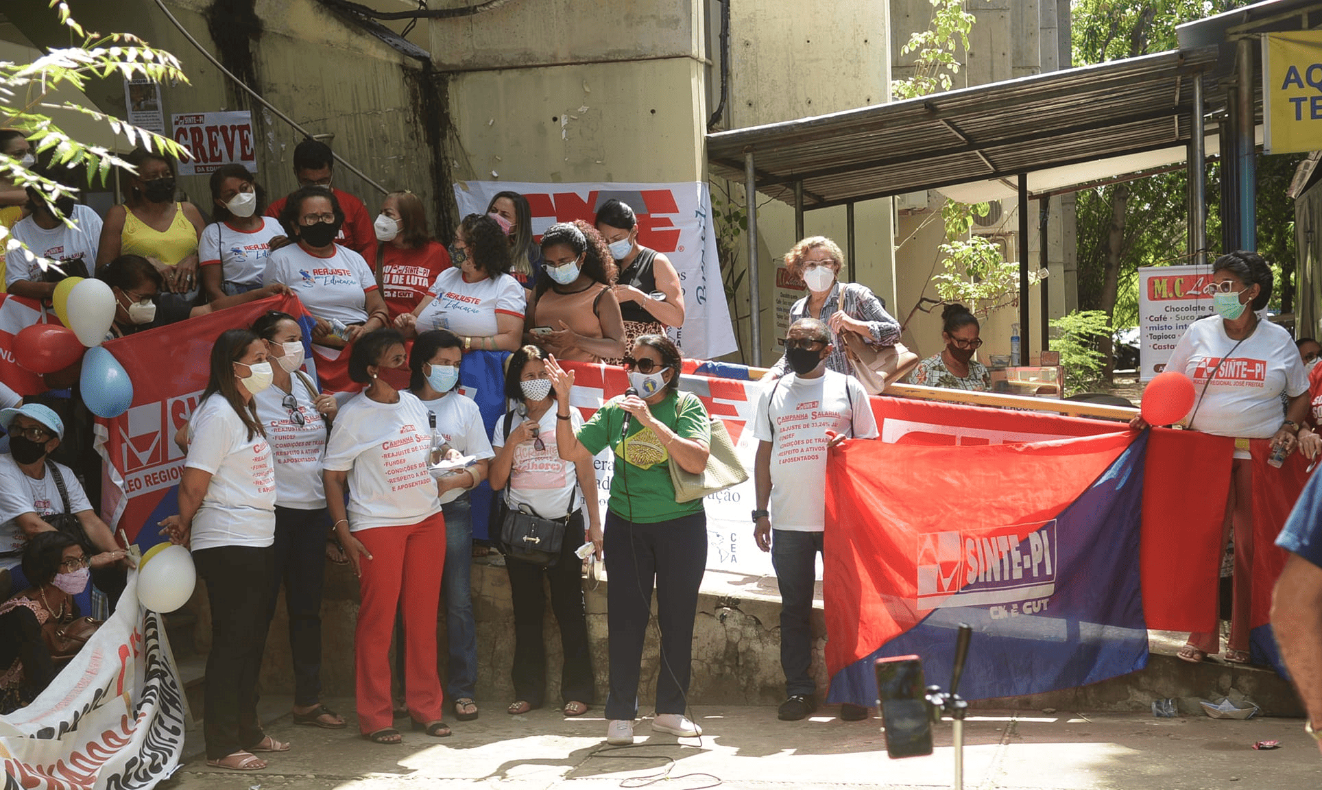 Professores em greve