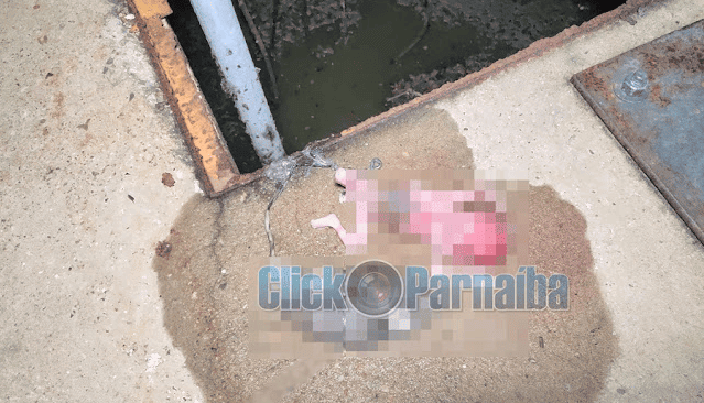 Feto humano é encontrado em estação de esgoto em Parnaíba
