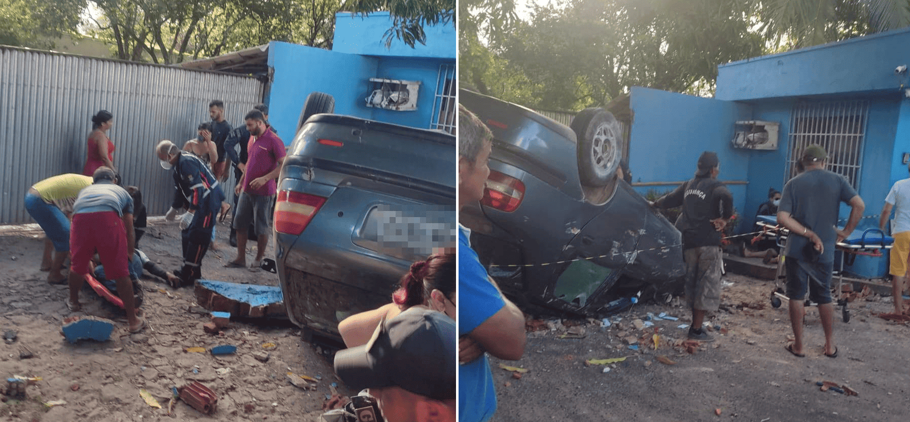 Duas pessoas ficam feridas em acidente na zona Sul de Teresina