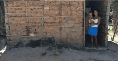 Tamires está morando em uma casa cedida por um parente na zona Norte de Teresina