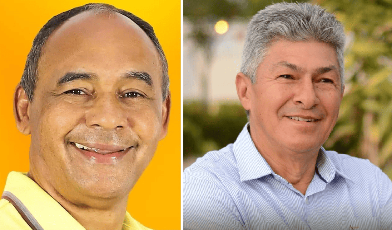 Prefeito e ex-prefeito de Baixa Grande do Ribeiro, Dr. Zé Luís e Ozires Castro Silva