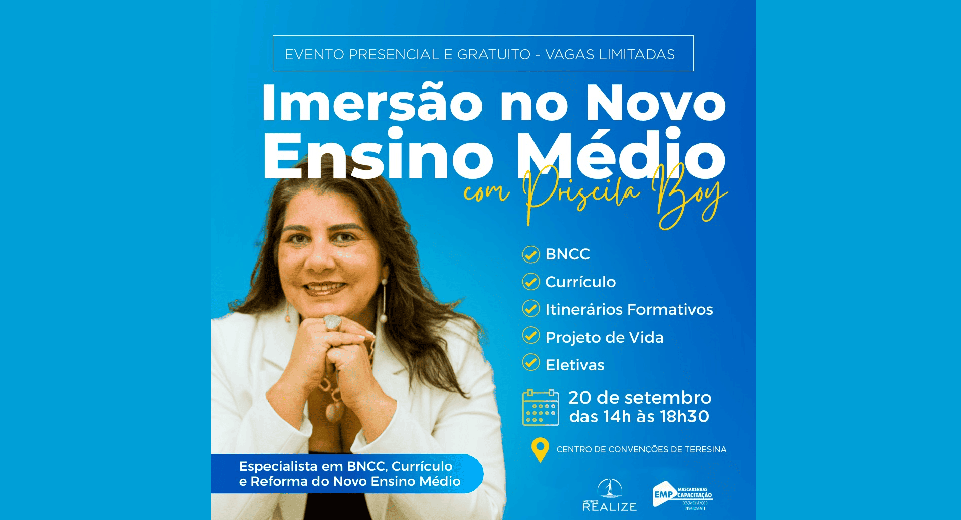 Evento voltado para a educação vai promover Imersão sobre o Novo Ensino Médio