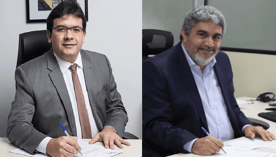 Rafael Fonteles e o secretário de Fazenda Antônio Luiz