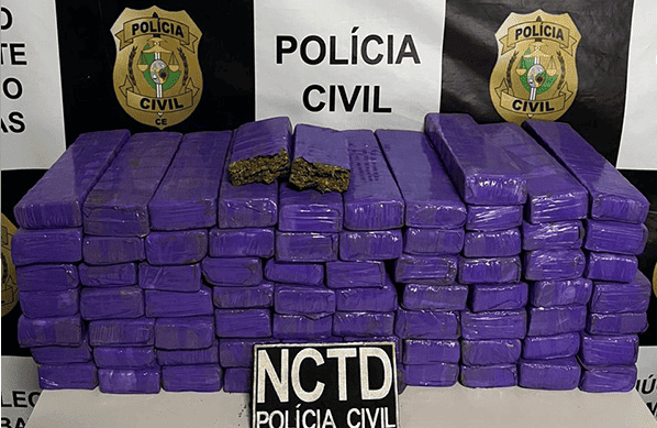 Droga apreendida com os piauienses