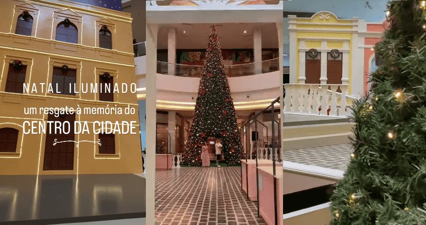 Decoração natalina do Teresina Shopping