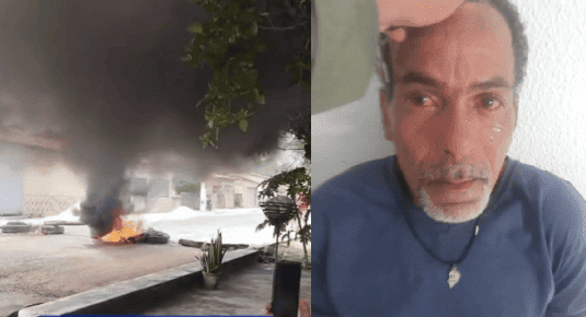 Moradores fazem manifestação após homem ser preso suspeito de estuprar bebê em Palmeirais