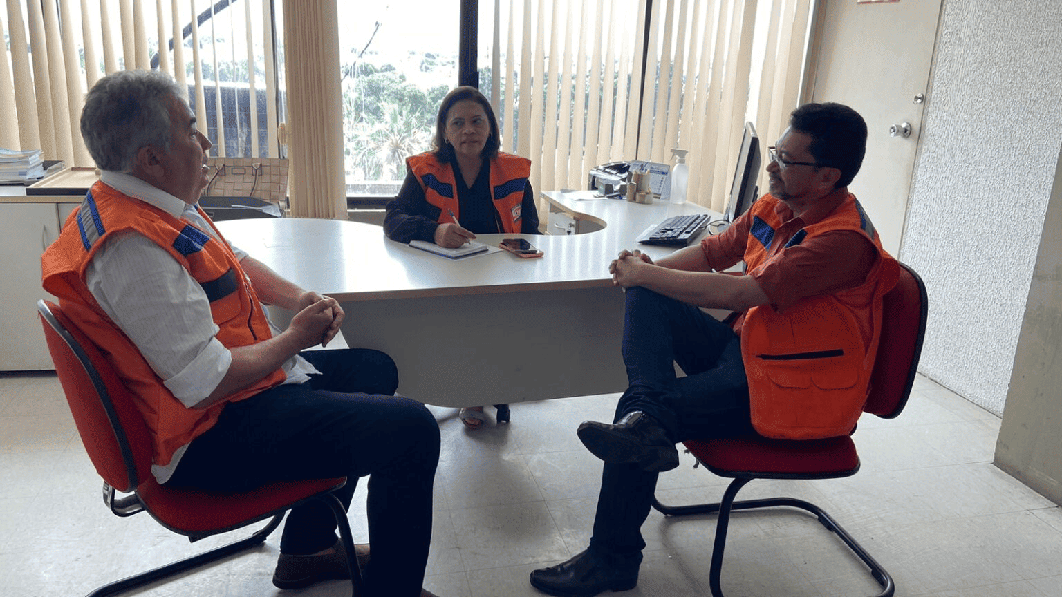 Equipe técnica da Defesa Civil