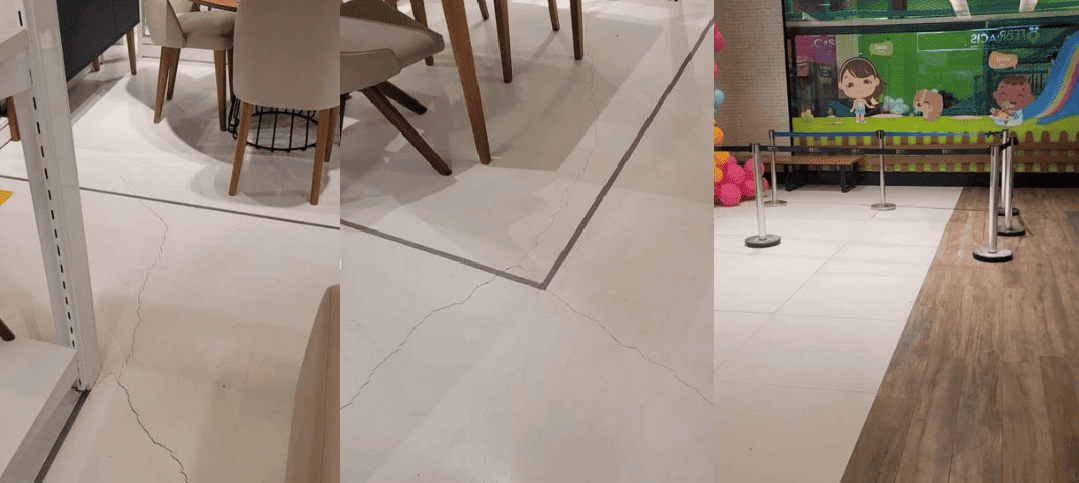 Fissura no Shopping Rio Poty assusta clientes