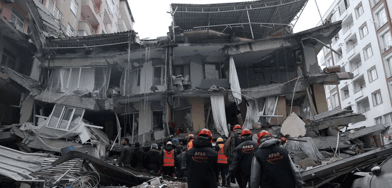Destroços na Turquia