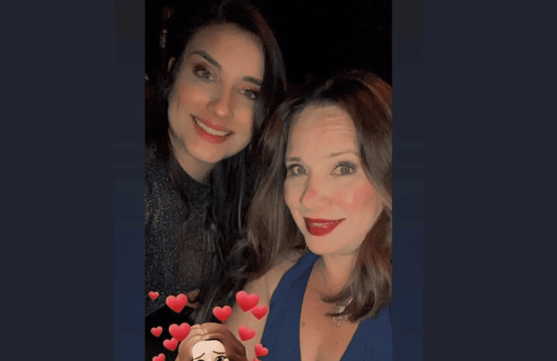 Flávia e a mãe Agnes Gisele
