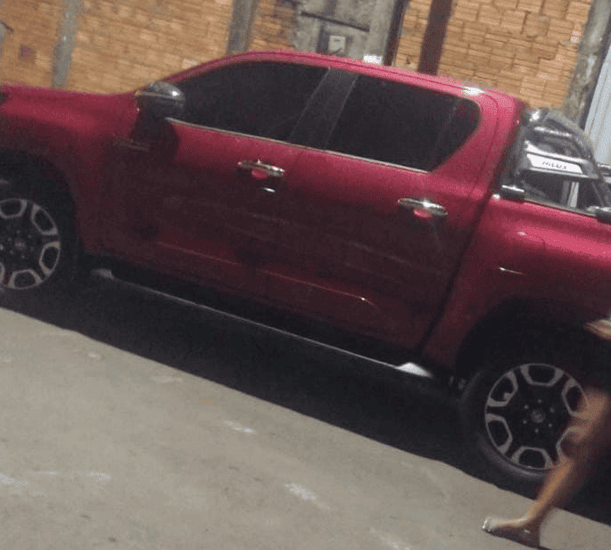 Veículo de uma das vítimas