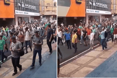 Motoristas e cobradores percorrem ruas do centro de Teresina