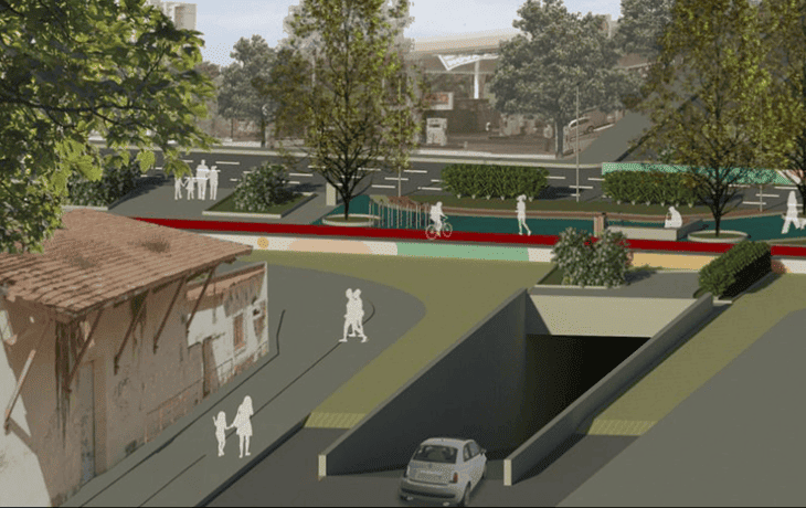 Projeto de rebaixamento da avenida Miguel Rosa