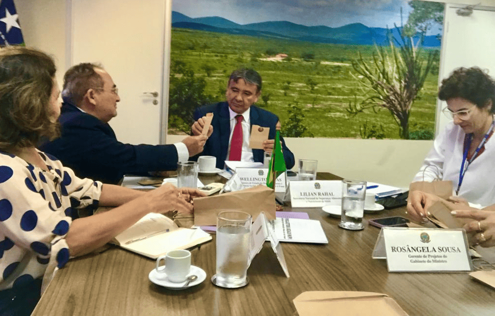Wellington Dias recebe Francisco Guedes em Brasília