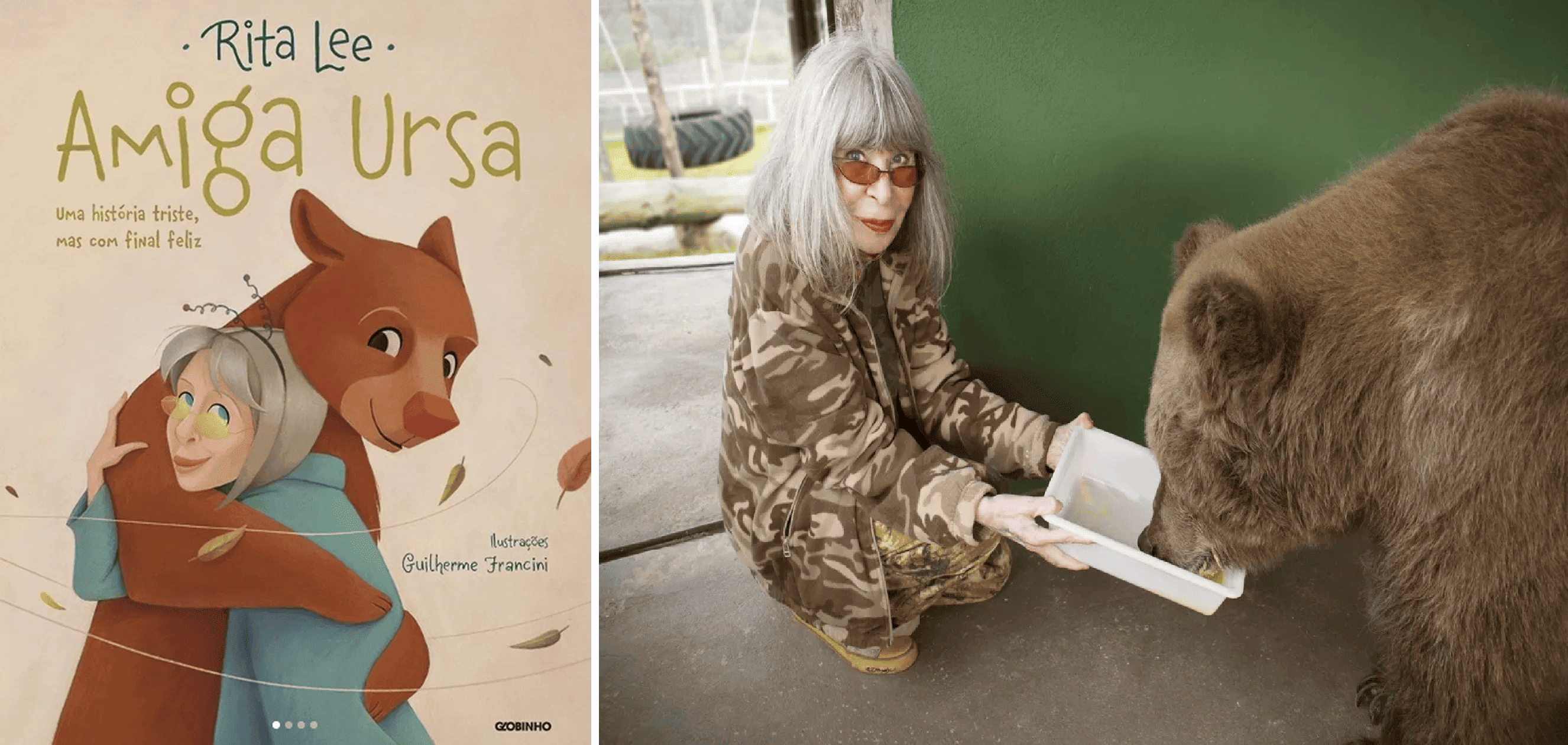 Rita Lee escreveu história sobre ursa resgatada no Piauí