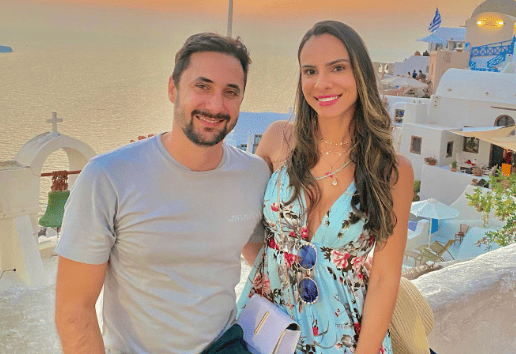 Arcedino Concesso e a esposa Juliana Placido
