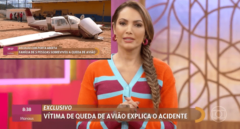 Encontro com Patrícia Poeta destaca acidente aéreo em Teresina