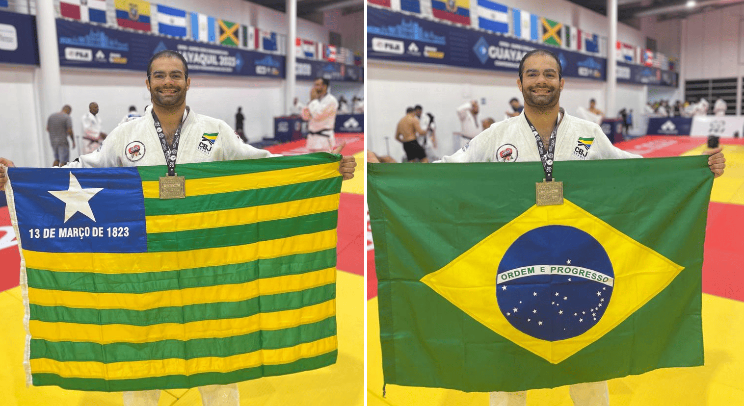Stanley Torres representou o Piauí e o Brasil no campeonato Sul-americano de judô