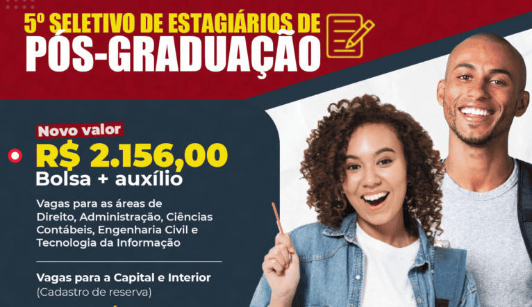 Bolsa de estágio para estudantes de pós-graduação