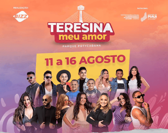 Atrações do Festival Teresina Meu Amor