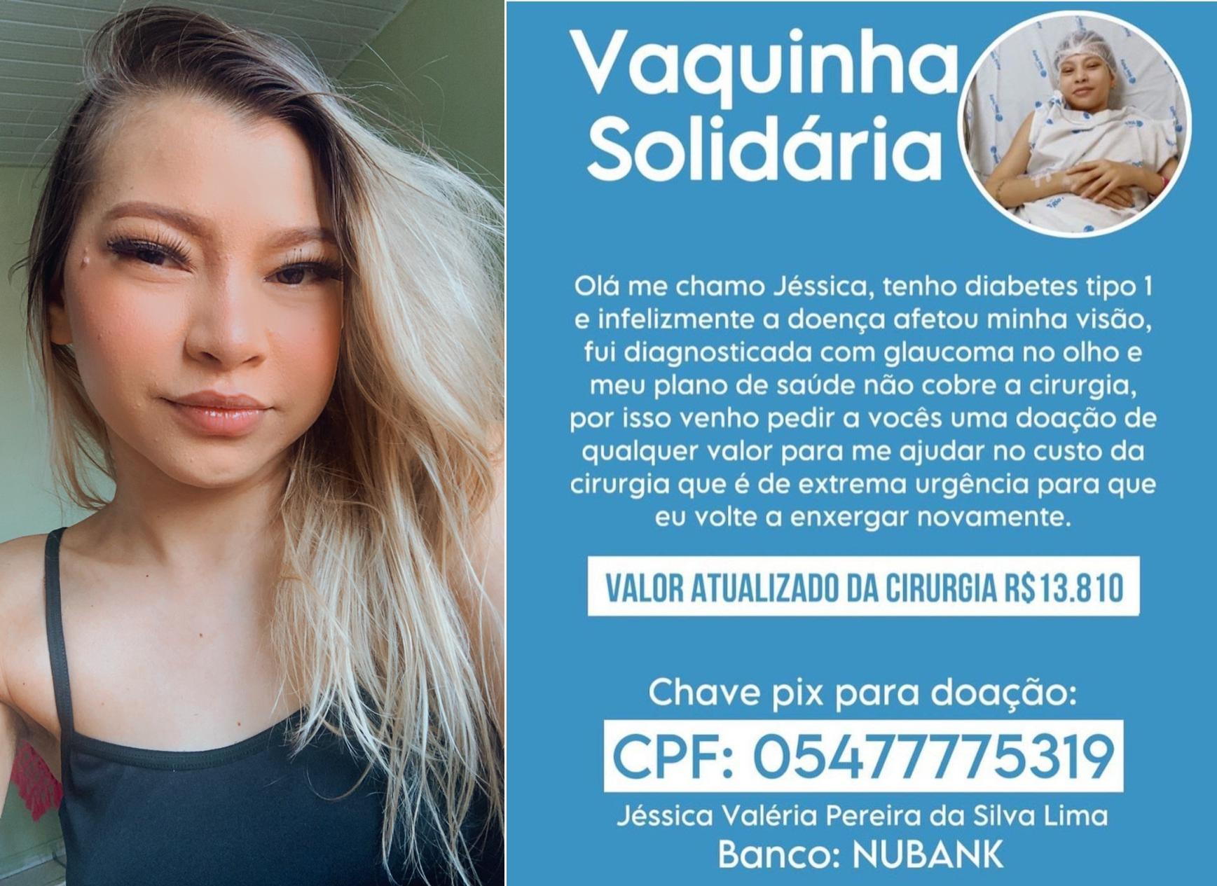 Campanha em prol do tratamento de Jessika