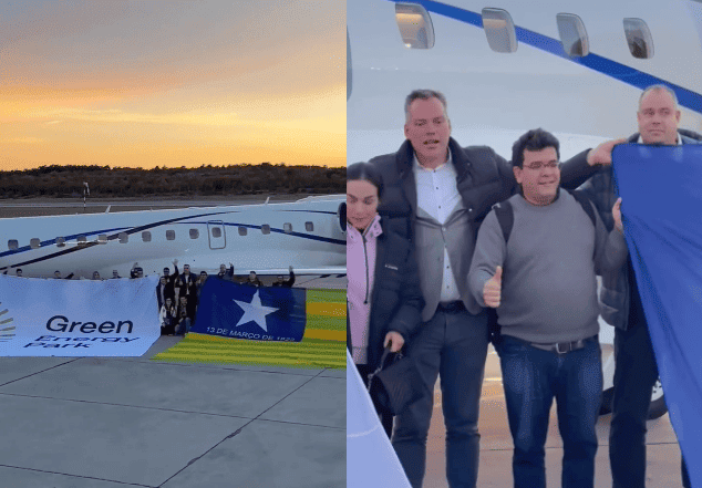 Rafael Fonteles ao chegar em Rijeka, na Croácia