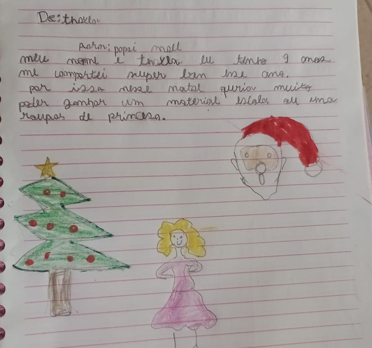 Cartinha para o Papai Noel